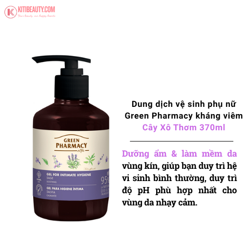Dung dịch vệ sinh dạng gel Green Pharmacy (Zelenaya Apteka) lành tính dịu nhẹ - CÂY XÔ THƠM